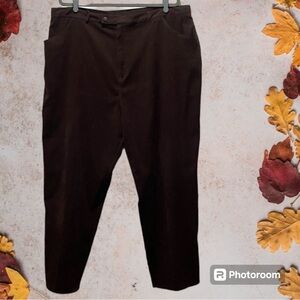 White Stag pants size 24W faux suede brown stretch fully lined soft material